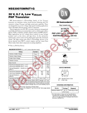 NSS30070MR6T1G datasheet  